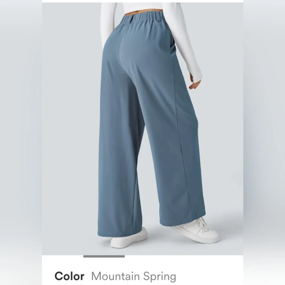 Halara Xs Mountain Spring High Waisted Side Pocket Wide Leg Pants - Picture 2 of 9